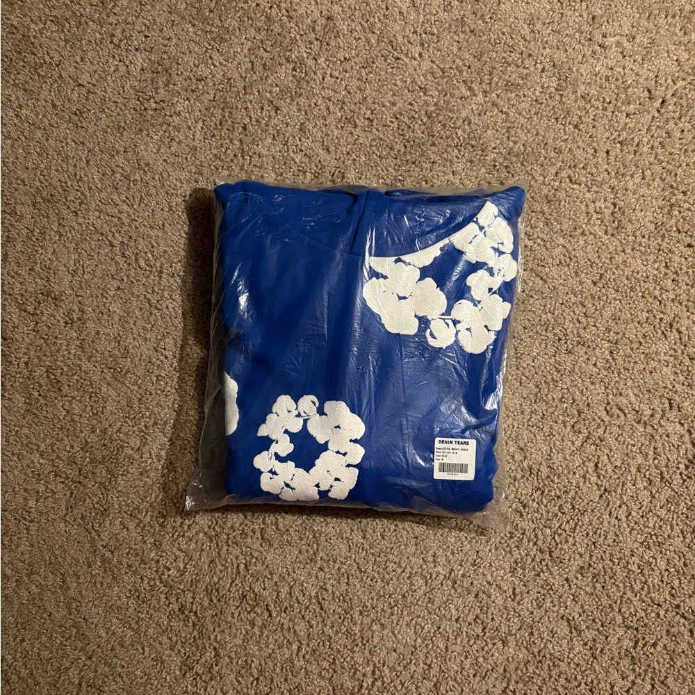 Denim Tears Hoodie Blue Size Medium Brand